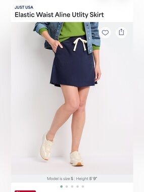 Just USA denim skirt